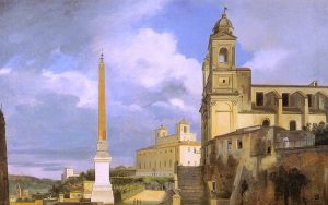 François Marius Granet - La Trinité des Monts et la Villa Médicis à Rome