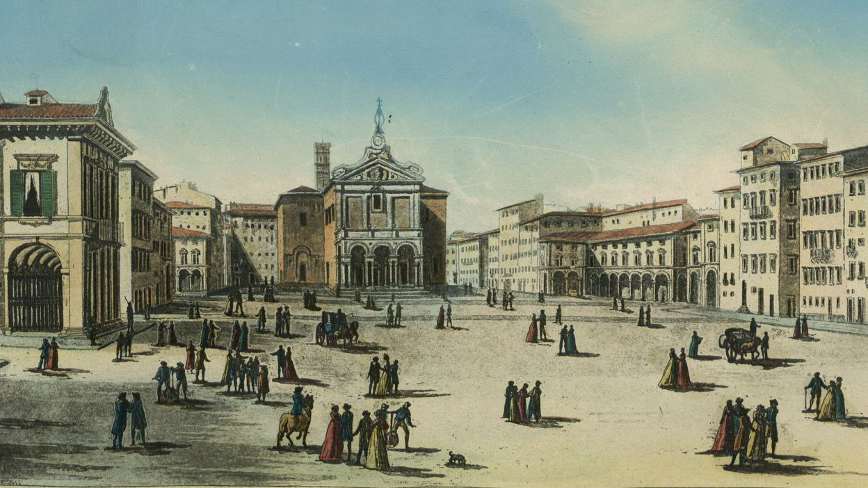 Giuseppe Pera, Veduta di piazza grande di Livorno small